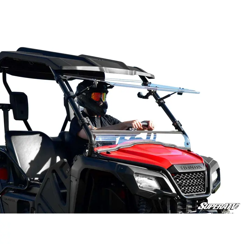 SuperATV Honda Pioneer 500 Scratch Resistant Flip Windshield