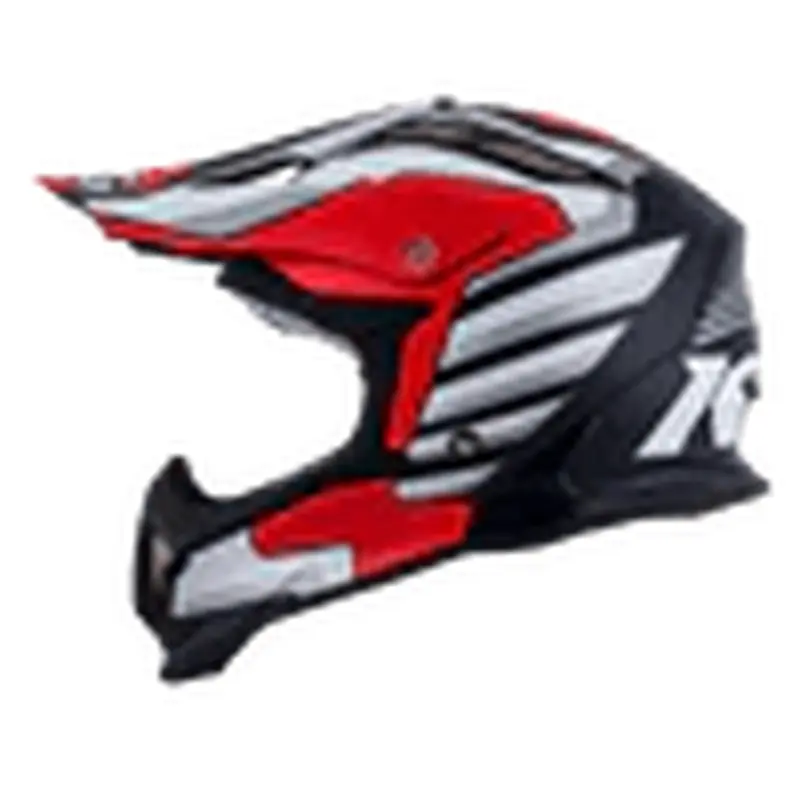 OFF ROAD KYT STRIKE EAGLE WINGS WHITE/RED