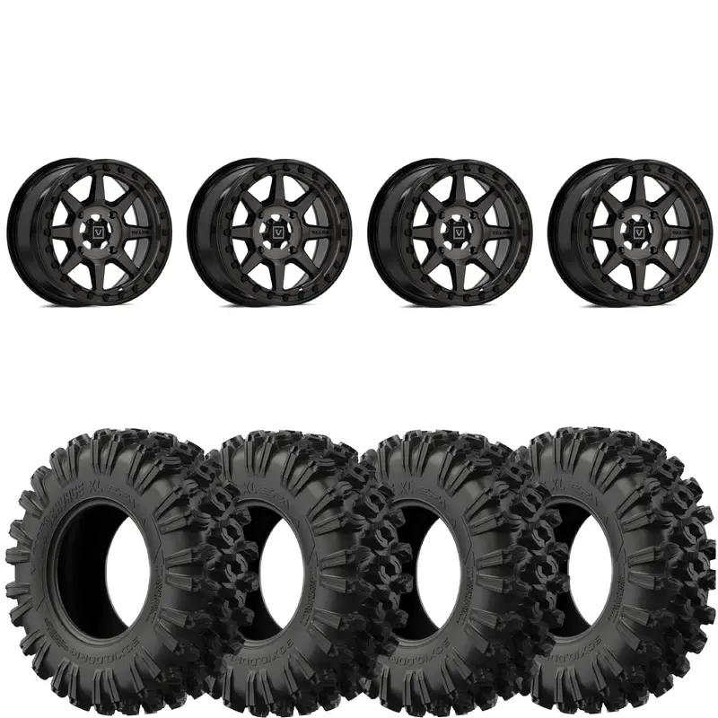 Valor Offroad V13 Dark Tint 4/137 4+3 beadlocks on EFX MotoRavage XL
