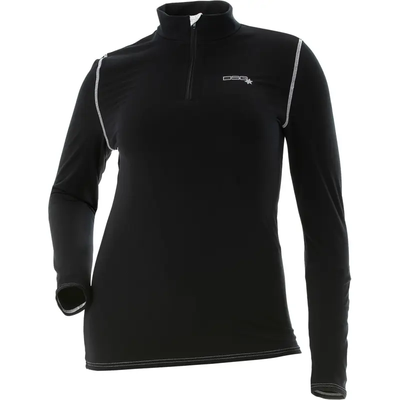DIVAS D TECH BASE LAYER SHIRT BLACK LG 98876