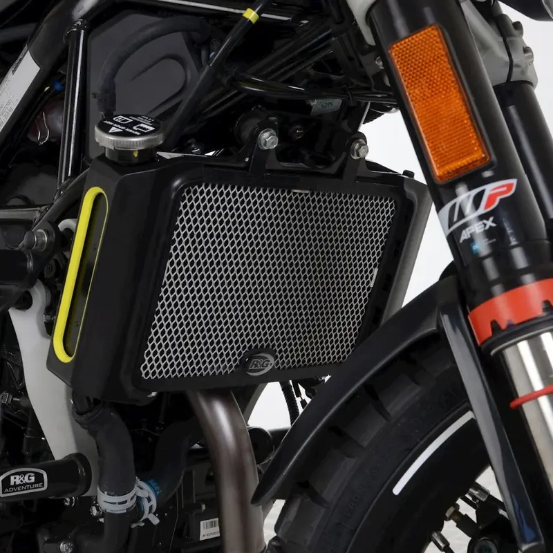 R&G Racing Titanium Aluminum Radiator Guard For 2021-2023 Husqvarna 125 Svartpilen