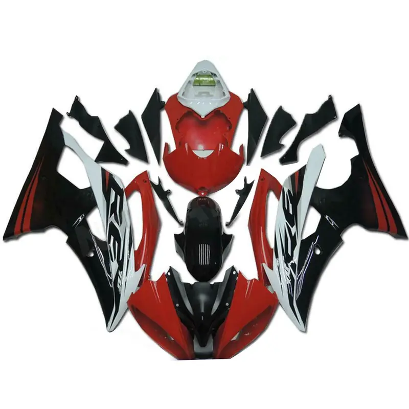 Amotopart 2008-2016 Yamaha YZF 600 R6 Orange Black Fairing Kit