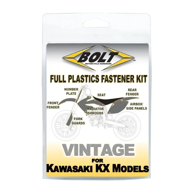 BOLT BODY WORK FASTENER KIT KAW KX125/250 98-02