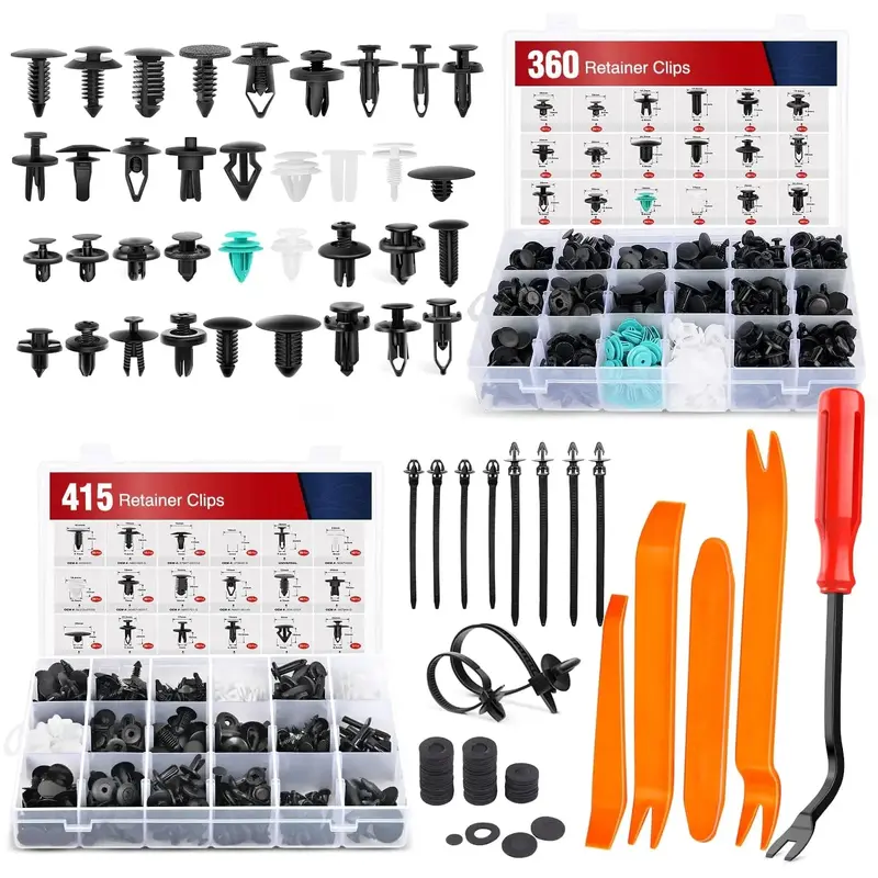 820 Pcs Bumper Retainer Clips Car Push Retainer Kit