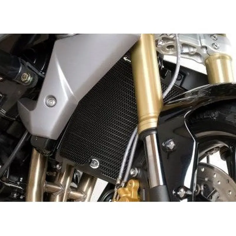 R&G Racing Black Aluminum Radiator Guard For 2013-2016 Triumph Street Triple 675