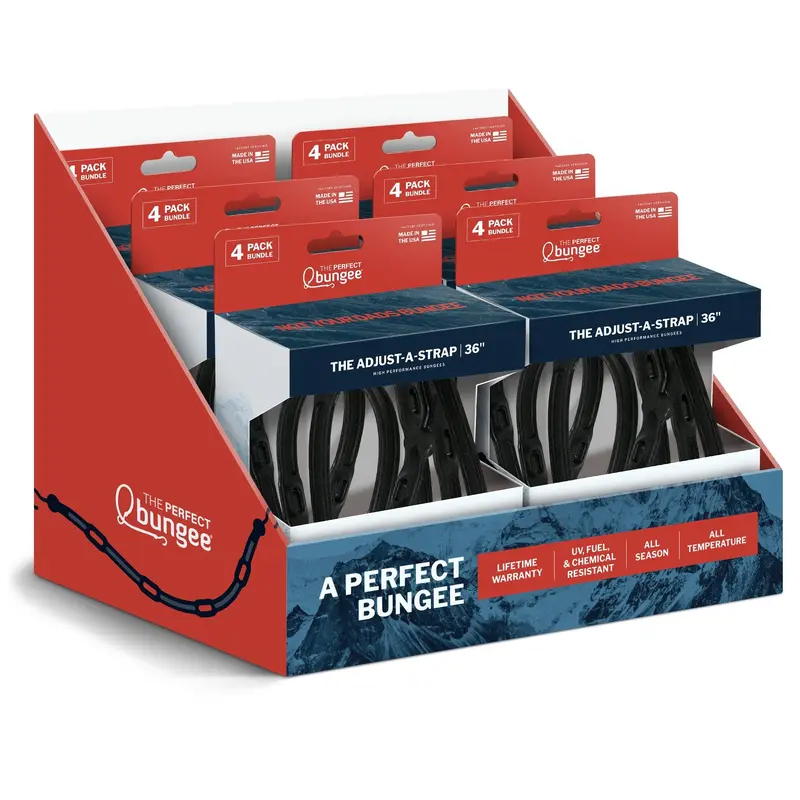 36" Adjust-A-Strap, Heavy Duty Slotted Poly Strap, 4 Pack - Wholesale
