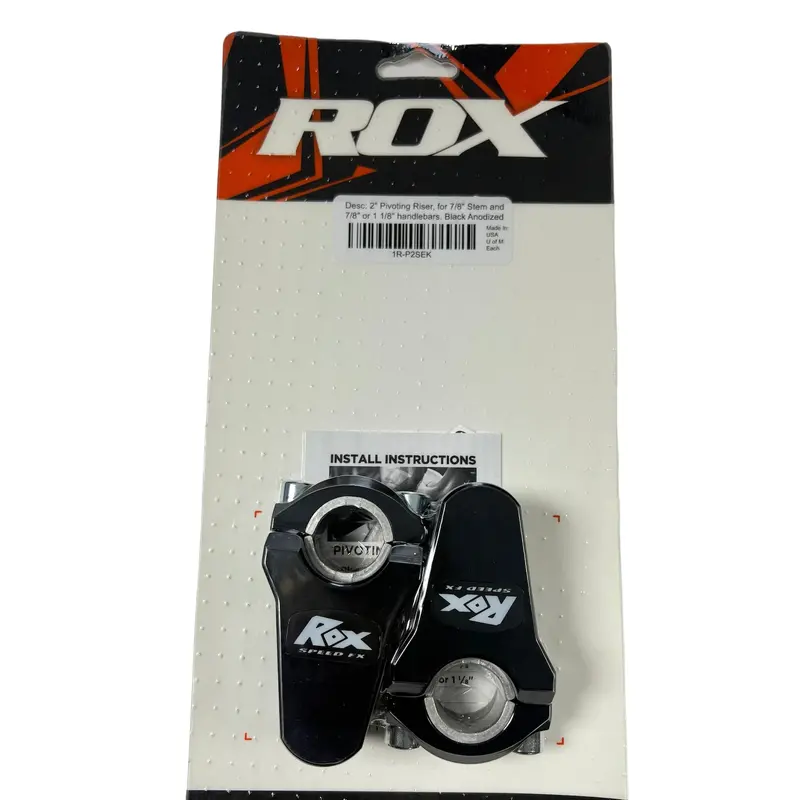 Handle bar rox elite series pivot riser 2"  (black)