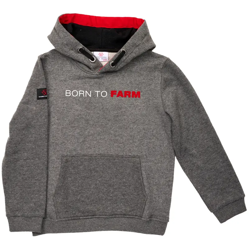Massey Ferguson Kids "Born to Farm" Hoodie  Grey | X993322301