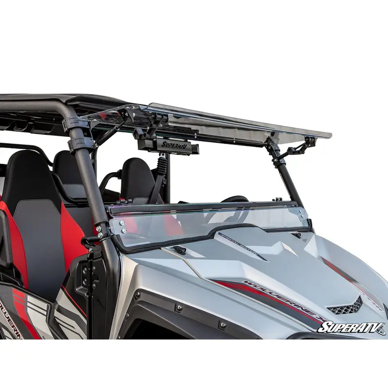 SuperATV Yamaha Wolverine X2 850 Scratch-Resistant Flip Windshield