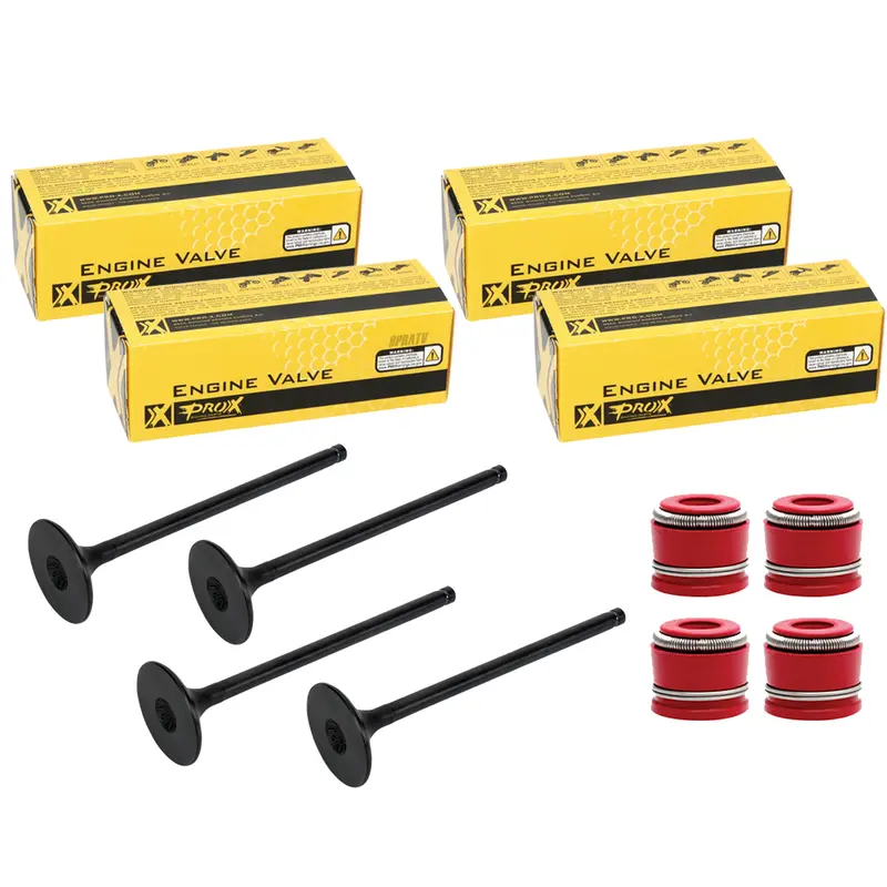 400EX 400X XR400 ProX Pro X Valves Kibblewhite Red Stem Seals Intake Exhaust Kit