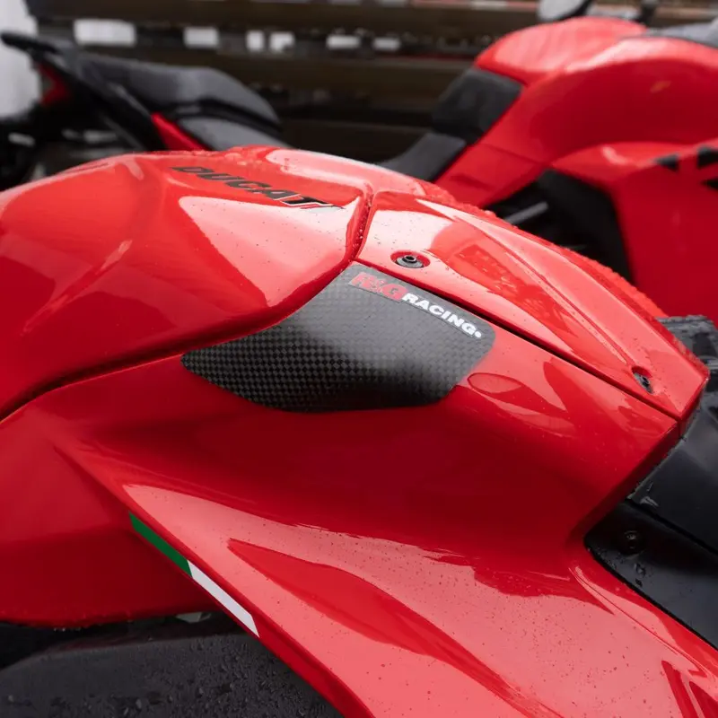 R&G Racing Carbon Fibre Tank Sliders For 2022-2024 Ducati Panigale V4 S TS0075CM