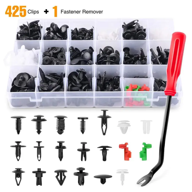 425 Pcs Car Push Retainer Clips Kits For GM Ford Toyota Honda Chrysler