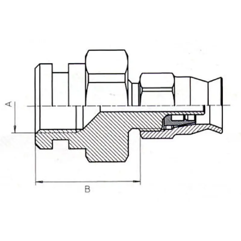 B & H Standard - Fixed female concave seat (clip fixing)