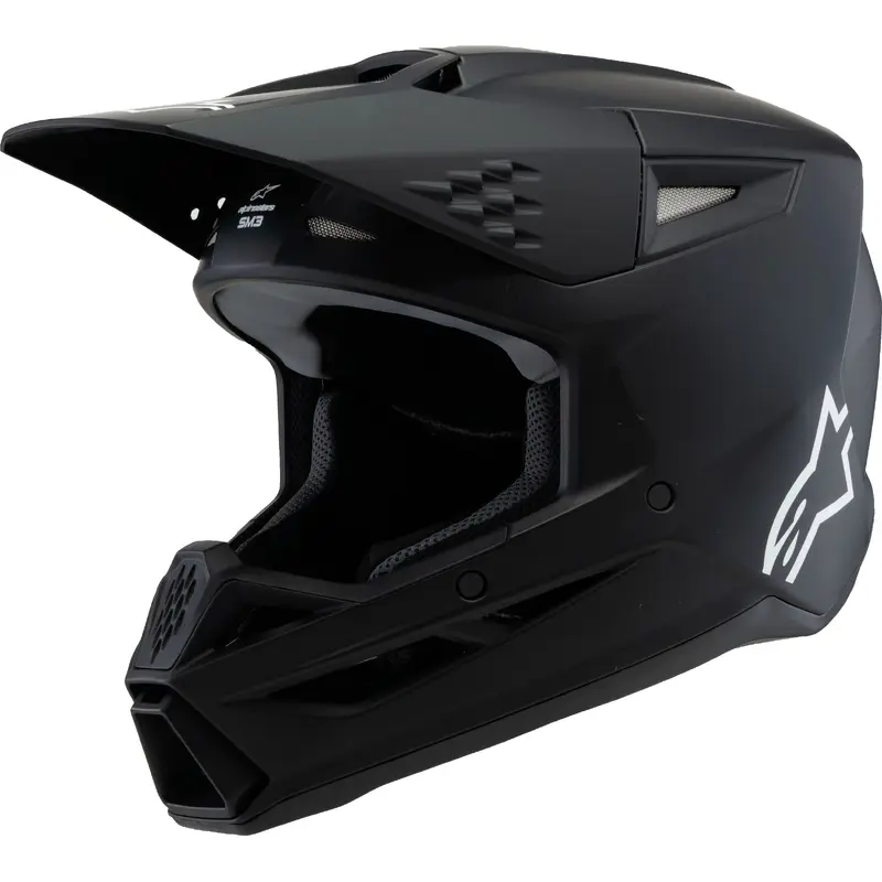 Sm3 Youth Solid Helmet Black Matte Ys