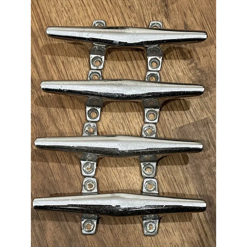 Lot of 4 Boat Deck Line Rope Cleats From Four Winns Deck Boat 6"