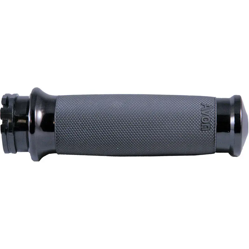 AVON CUSTOM CONTOUR GRIPS W/CABLE THROTTLE BLACK CC-86-ANO