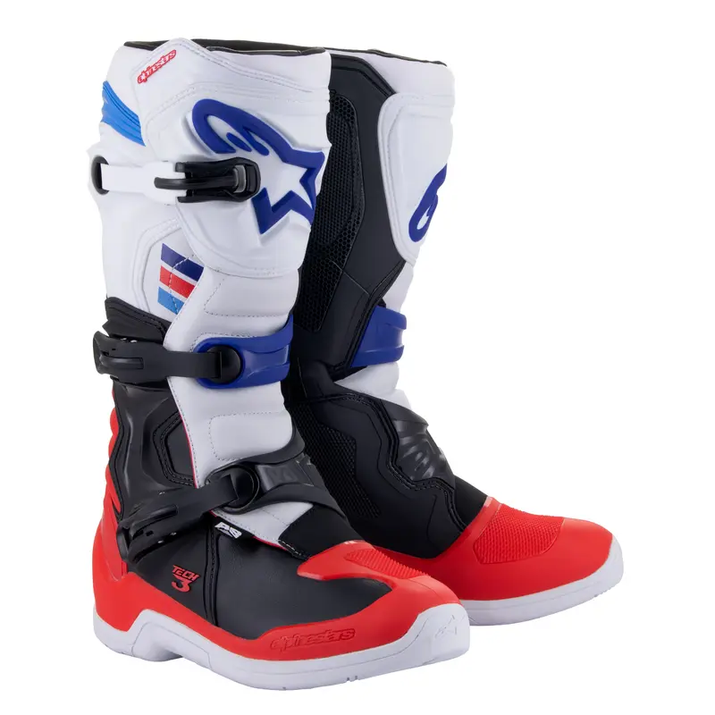 Tech 3 Boots White/Red/Blue Sz 14