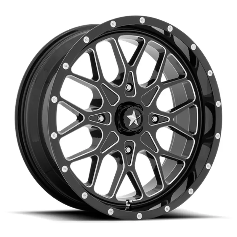 PORTAL UTV 20X7 4X156 115 G-BLK-MILL +0