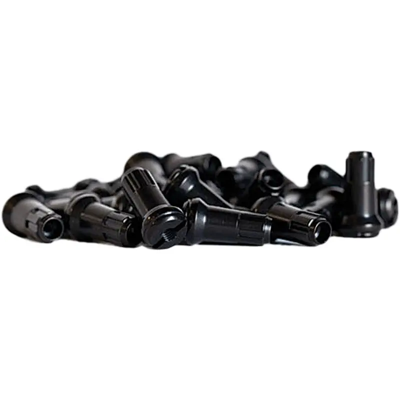 BULLDOG FRONT SPOKE NIPPLES BLACK 98-650B