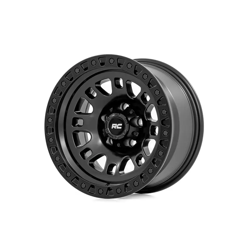 Rough Country 82 Series Wheel | One-Piece | Semi Gloss Black | 18x9 | 5x5 | 0mm | 82180918