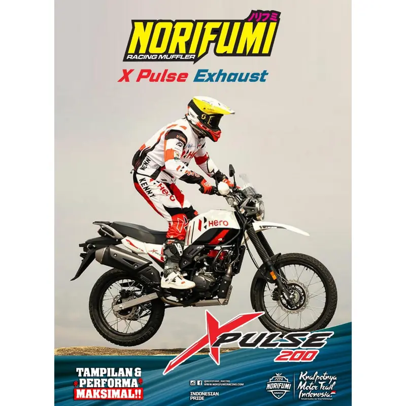 NORIFUMI ROCKET 4 Standard SS Exhaust For Xpulse 200