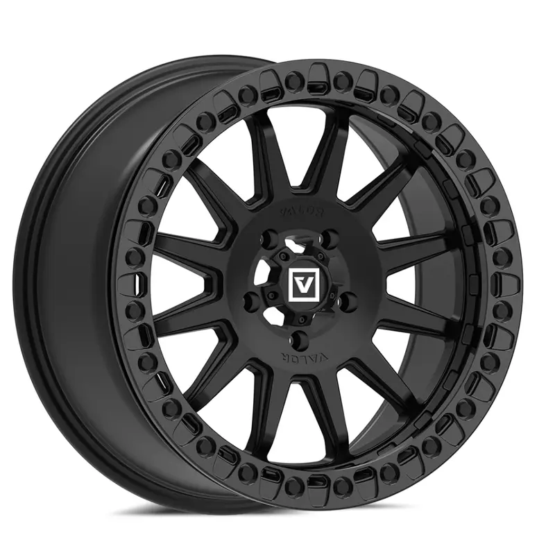 V09 BEADLOCK FLOW FORM 17X8 +40 5X114.3 SATIN BLACK