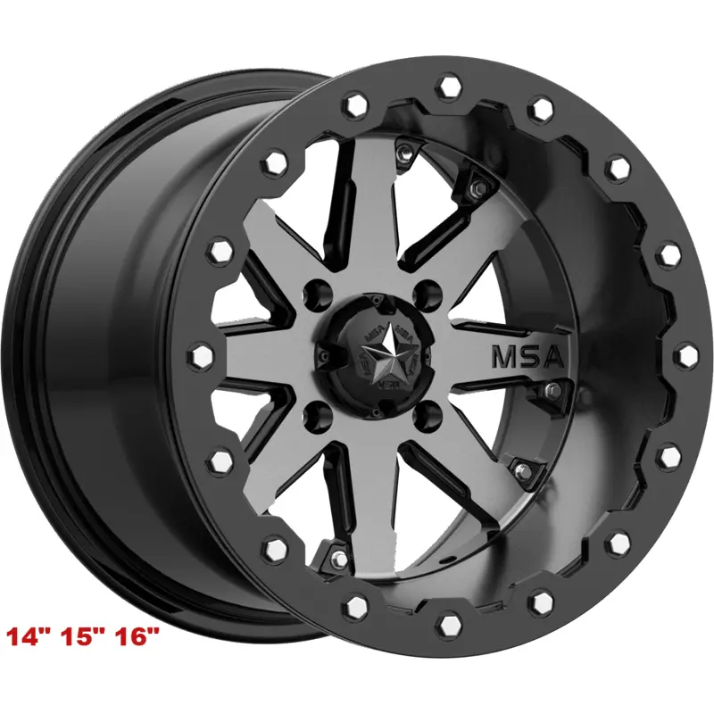 MSA M21 Lok Charcoal Tint  14" 15" 16" Wheel ATV/UTV