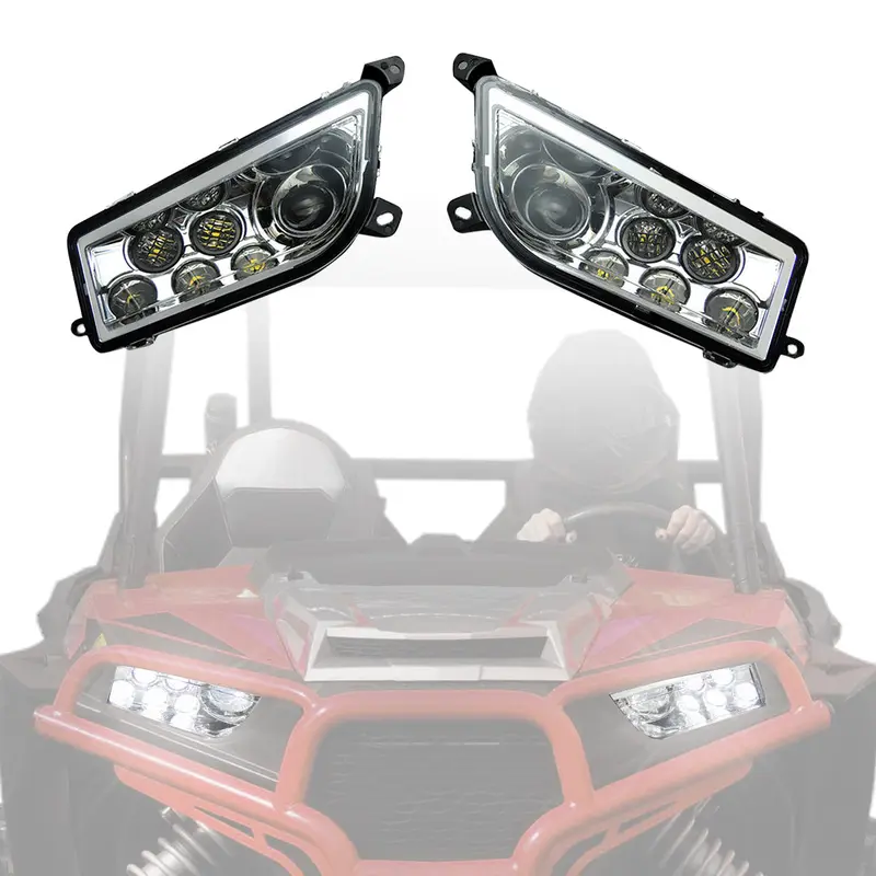LED Headlight 30W for Polaris RZR XP 1000/Turbo/S 900 2014-2023