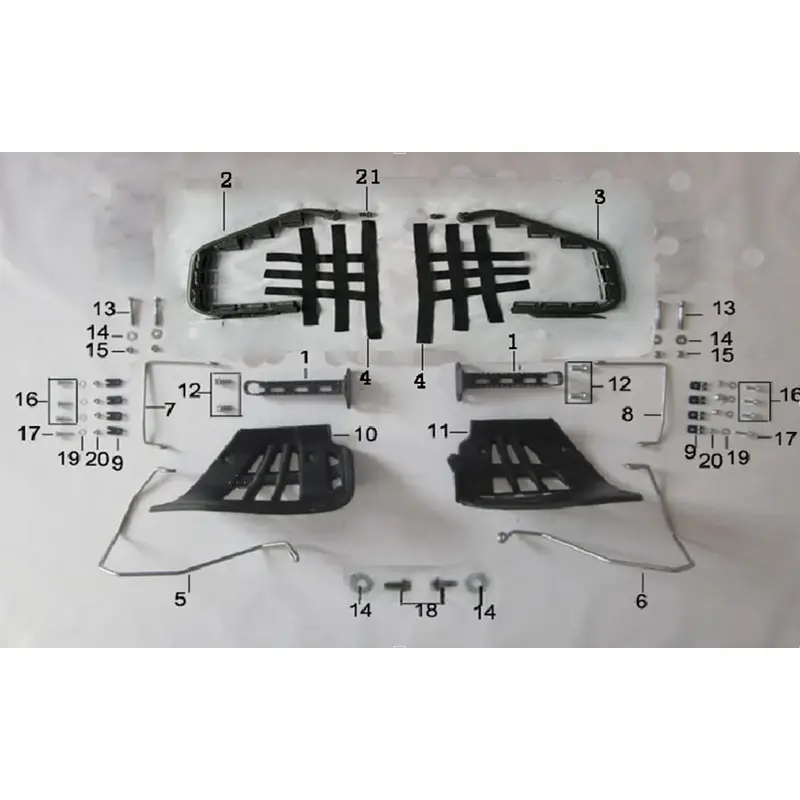 Pentora Left (Drivers) Pedal with Mesh - 16724110191 & 116406924242401