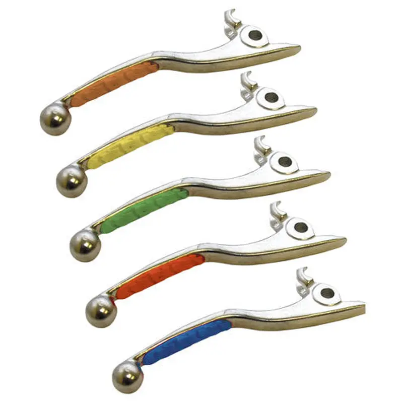 Levers with Rubber Insert - Orange