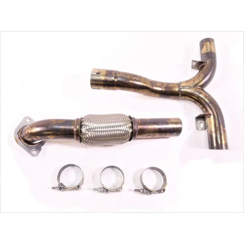 2020 Vanderhall Venice BlackJack Exhaust Y Pipe & Flex Pipe Header Manifold Set
