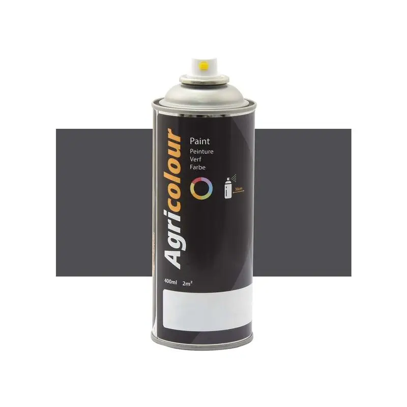 Agricolour - Metallic Dark Grey Metallic Paint 400ml Aerosol - Sparex Part No. S.92307