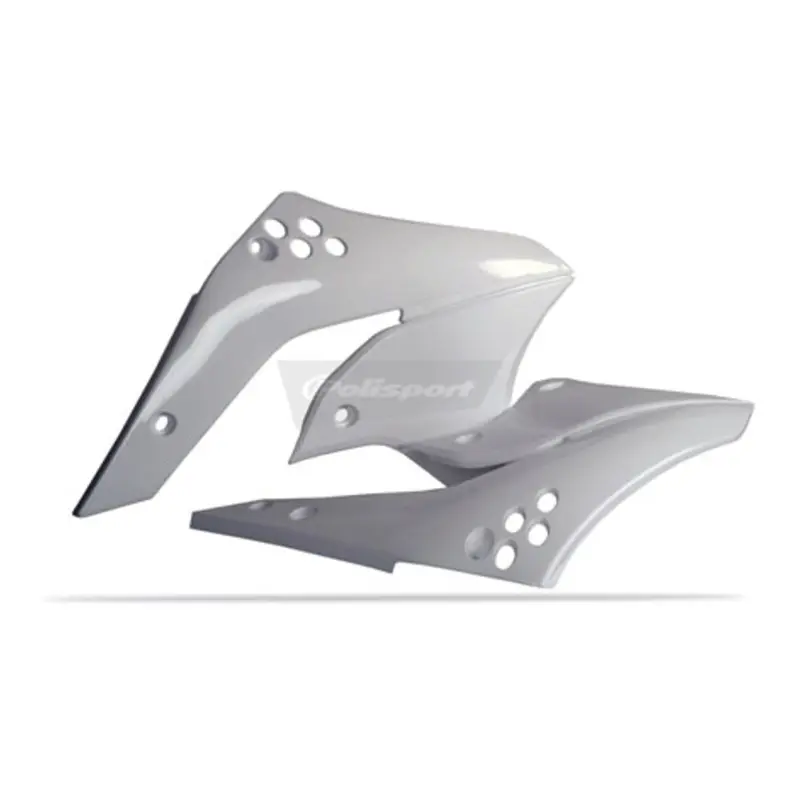 Polisport Radiator Scoops Kawasaki KX250F '06-'08 White