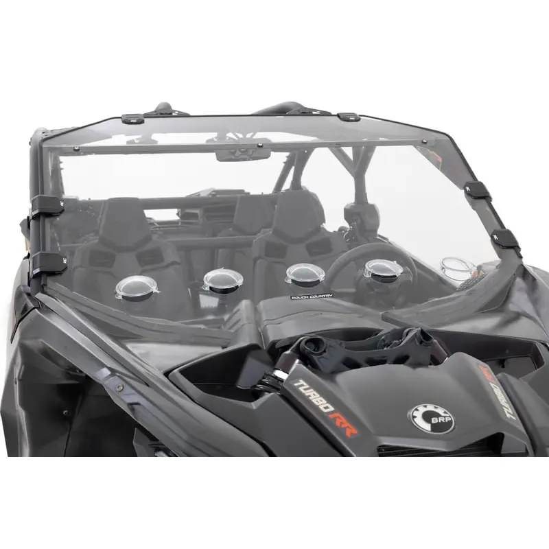 Rough Country - Vented Full Windshield - Scratch Resistant | Can-Am Maverick X3