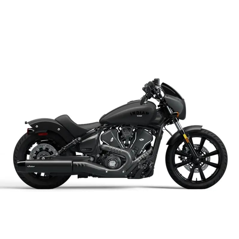 New 2025 Indian Motorcycle Sport Scout Limited Black Smoke
