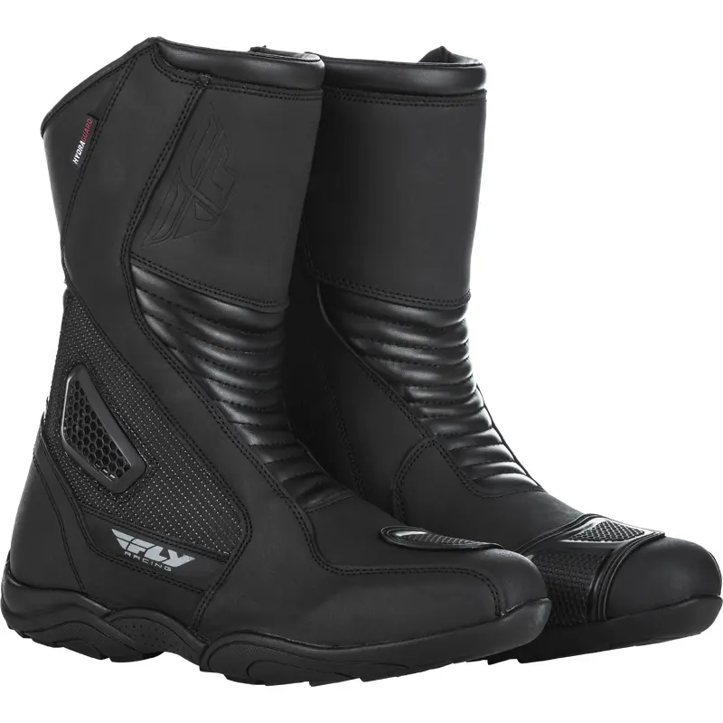 FLY RACING Milepost Boots Black Size 08 - Premium Riding Footwear