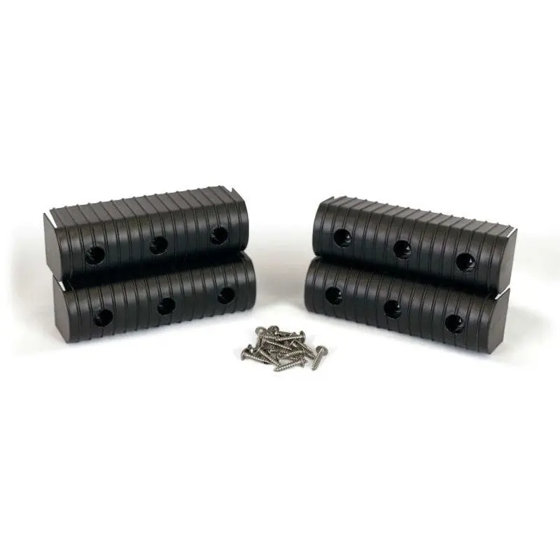 Caliber Bunkwrap End Cap Acc. Kit - 2X6 - Black - 4 Pk. W/ Hardware 23053-BK
