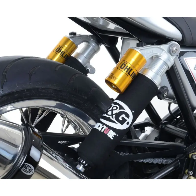 R&G Racing Black Shocktube Shock Protector Set For 2001?2008 Honda VTR1000 SP-1