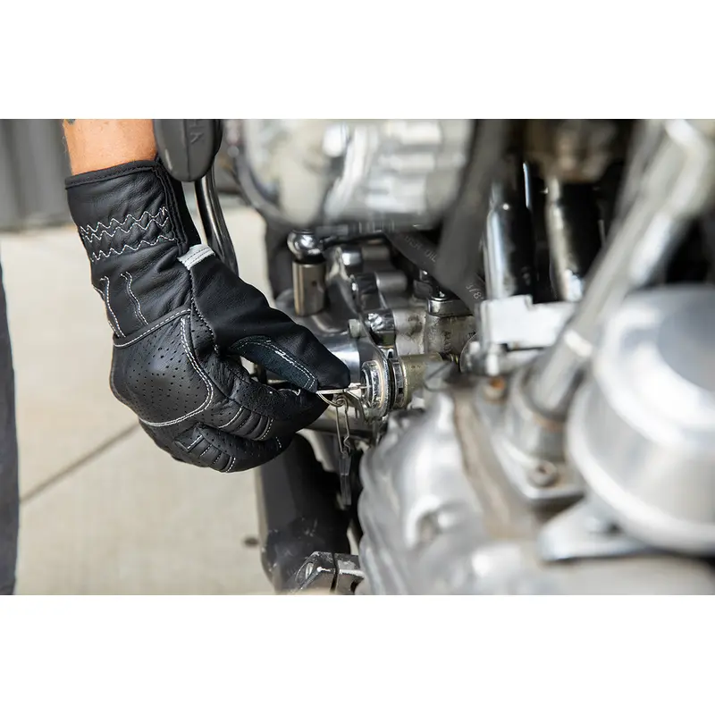 BILTWELL Borrego Gloves - Black/Cement - Large 1506-0104-304