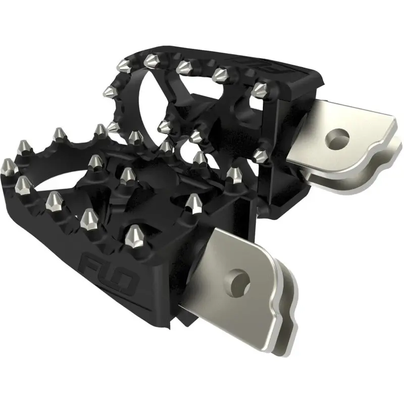 FLO Moto Style Footpeg Set Black M8 Softail | FPEG-800-3