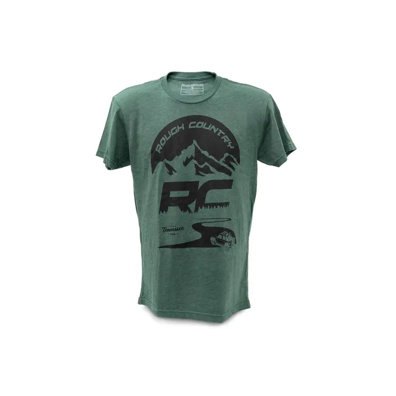 Rough Country | Rough Country T-Shirt | RC Mountains | Forest Green | SM | 84094SM