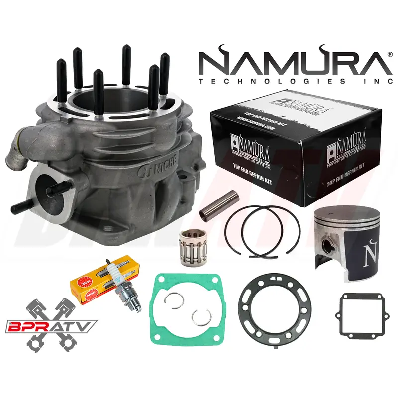 94-99 Polaris Sport 400 Cylinder Namura Piston & Gasket NGK Top End Rebuild Kit