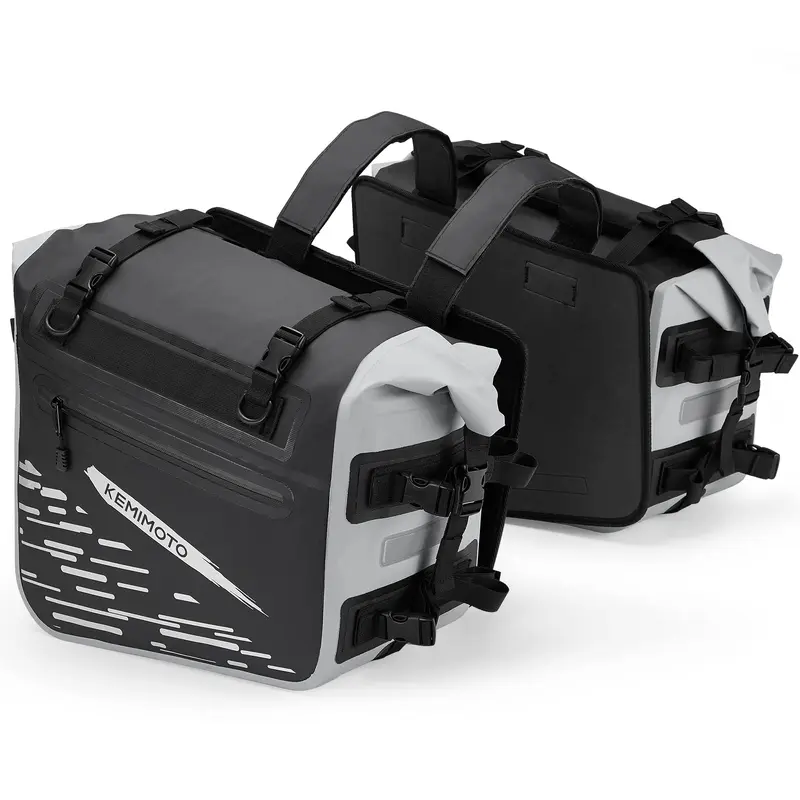 70L Waterproof Saddlebags for Adventure Touring Street Bike Dual Sport Bike