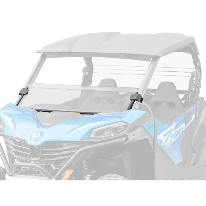 SuperATV CFMOTO ZForce 800 Trail Scratch-Resistant Half Windshield