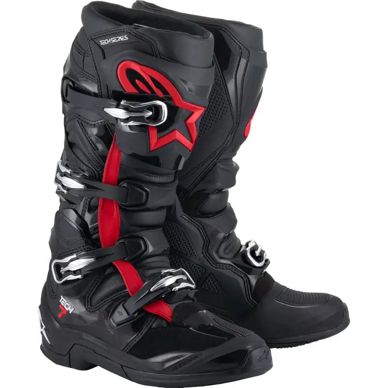 Tech 7 Boots Black/Red Fluo 11