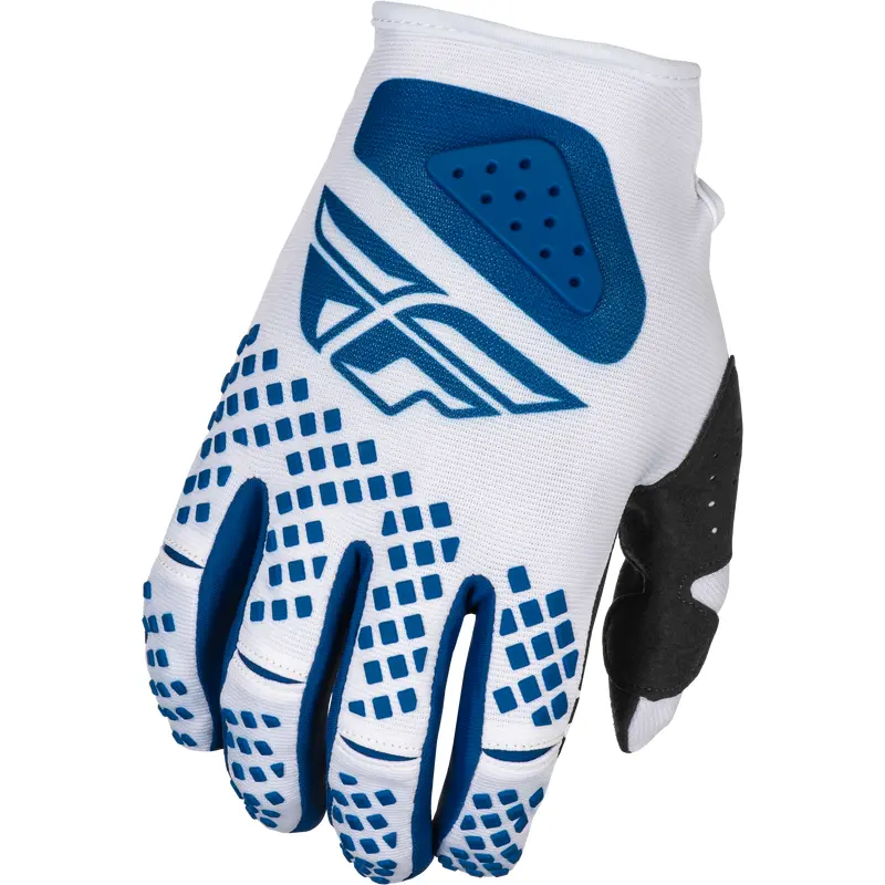 Youth Kinetic Center Gloves White/Navy Ym