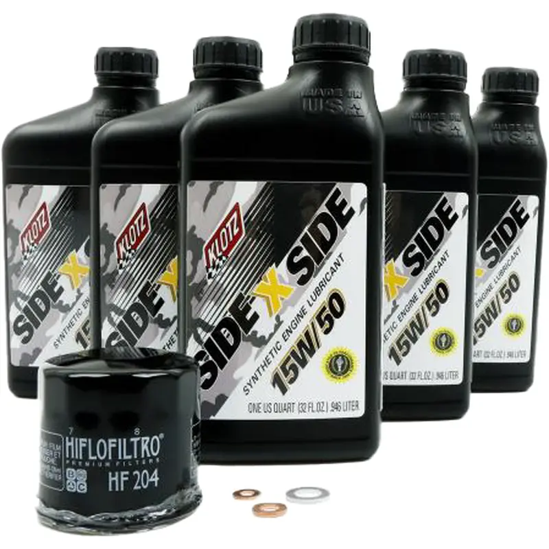 KLOTZ Side X Side Oil Change Kit 15W50 with Oil Filter KU-107