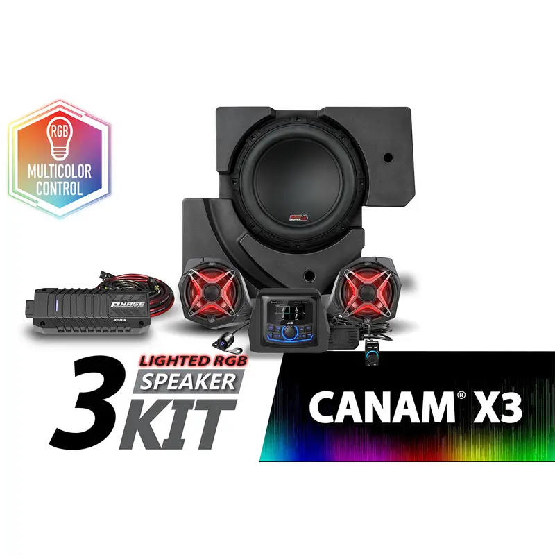 2017-2024 CanAm X3 V-Spec 3-Speaker Plug-and-Play System w/JVC