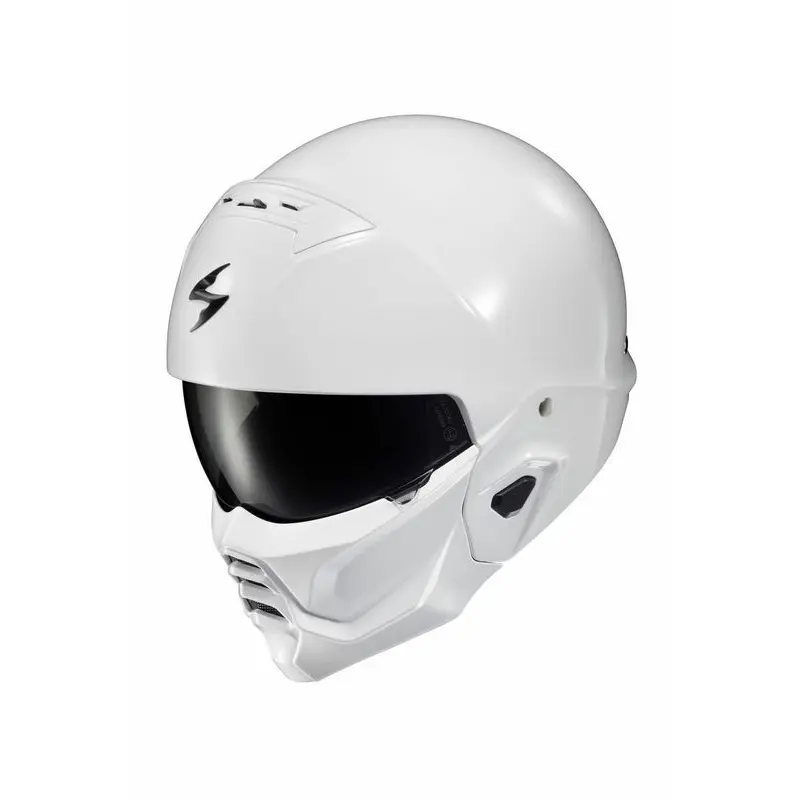 Covert 2 Open Face Helmet Gloss White  Lg