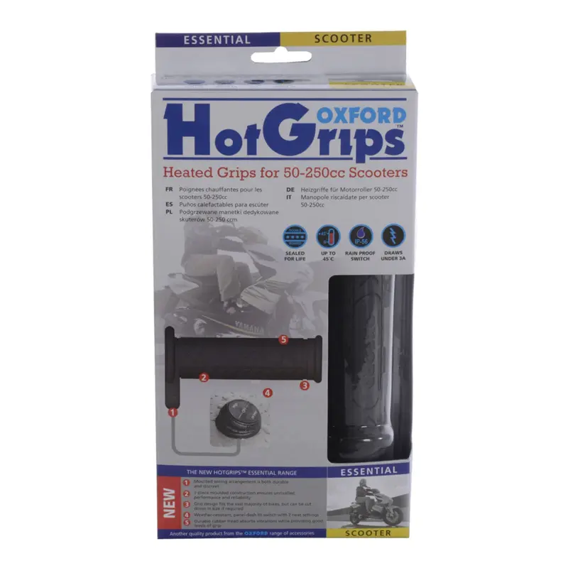 Oxford HotGrips  Essential Scooter with Panel Switch